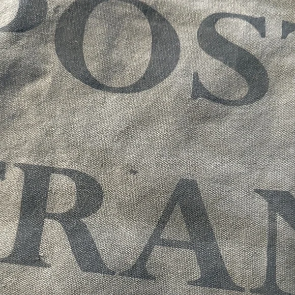 Postes France Canvas Leather Strap Mail Tote Bag Vintage Leather Straps - Picture 12 of 12